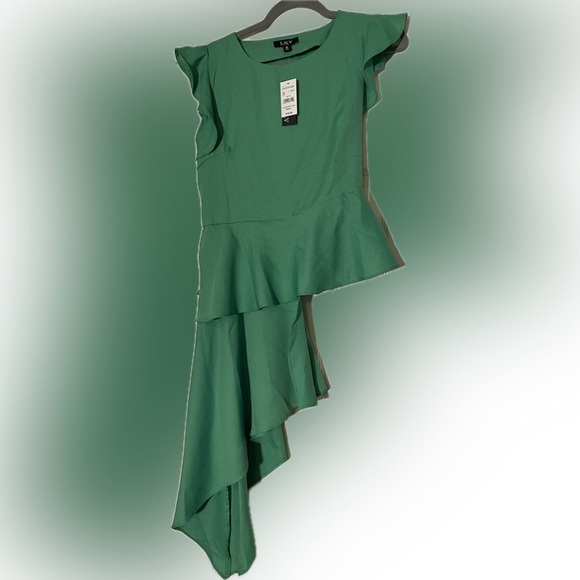 Green High Low Top Size Medium - Picture 2 of 7